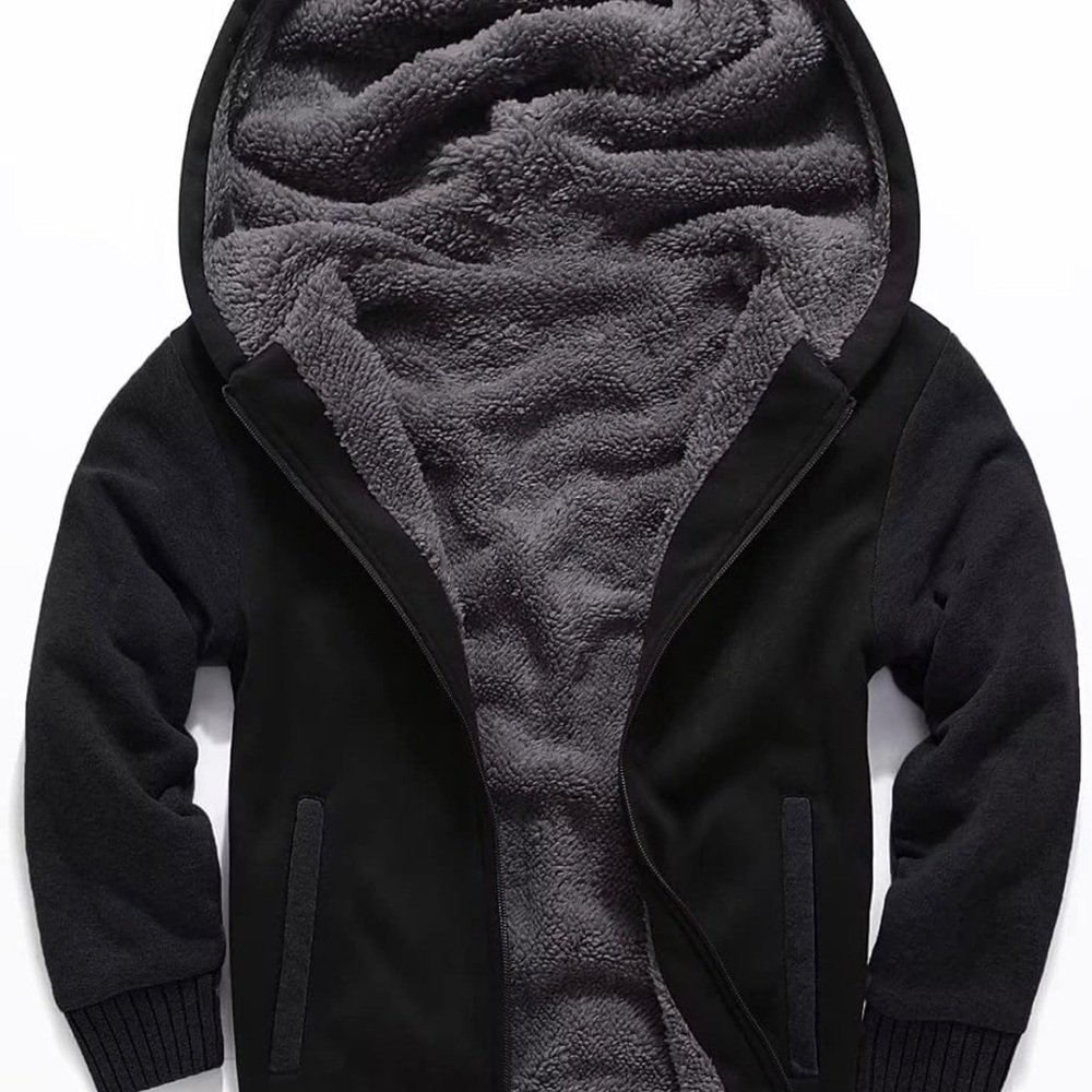 Hoodie fleece boys jacket